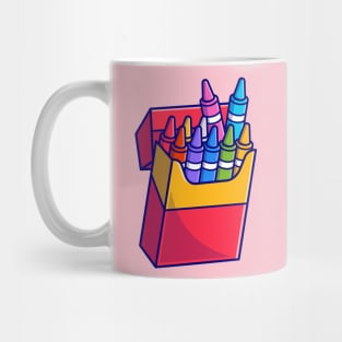 Crayon Cartoon Illustration Mug